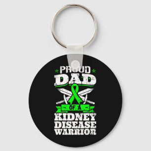 Proud Dad Of A Kidney Disease Warrior Ckd Awarenes Key Ring