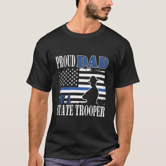 Proud Dad Of A Police Officer T-Shirt (Front)
