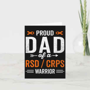 Proud Dad Of A Rsd Crps Warrior Survivor Awareness Card