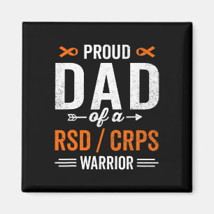 Proud Dad Of A Rsd Crps Warrior Survivor Awareness Magnet