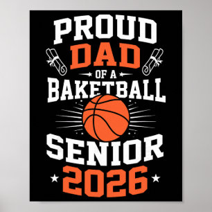 Proud Dad Of A Sketll Senior 2026 Graduation Sketl Poster
