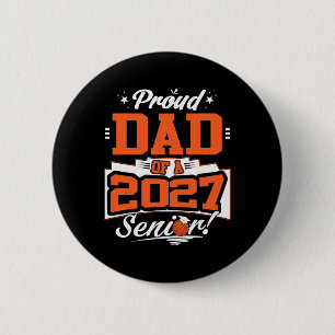 Proud Dad Of A Sketll Senior Cl Of 2026 Graduation 6 Cm Round Badge