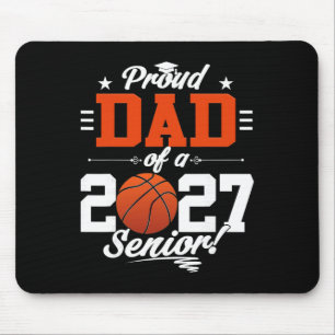 Proud Dad Of A Sketll Senior Cl Of 2026 Graduation Mouse Pad