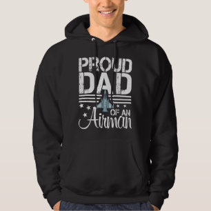 Proud Dad of An Airman Jet Plane Pilot Gifts Hoodie