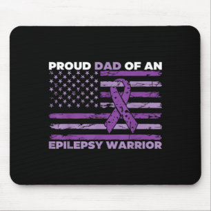 Proud Dad Of An Epilepsy Warrior Epilepsy Mouse Pad