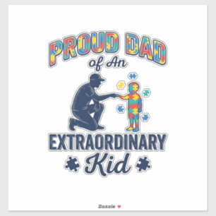 Proud Dad of an Extraordinary Kid Autism Vector De