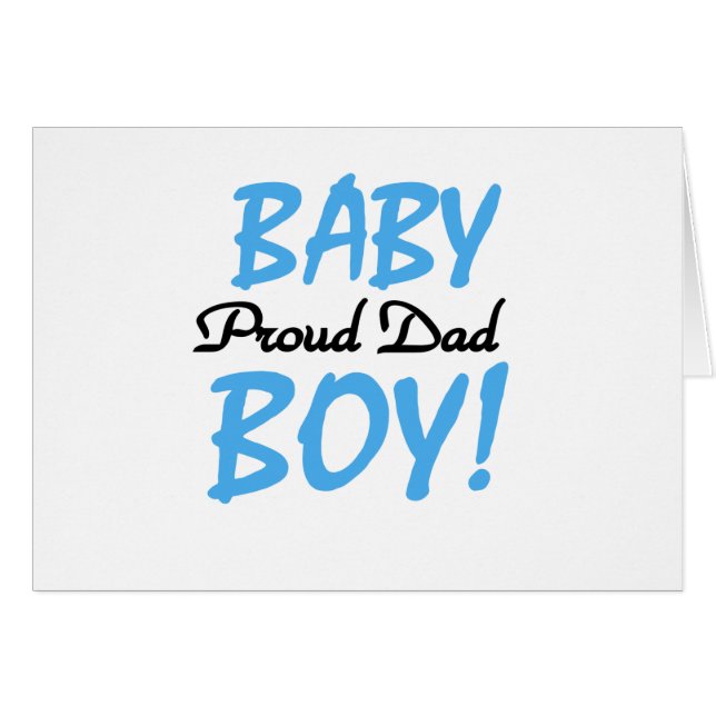 Proud Dad of Baby Boy Tshirts and Gifts (Front Horizontal)