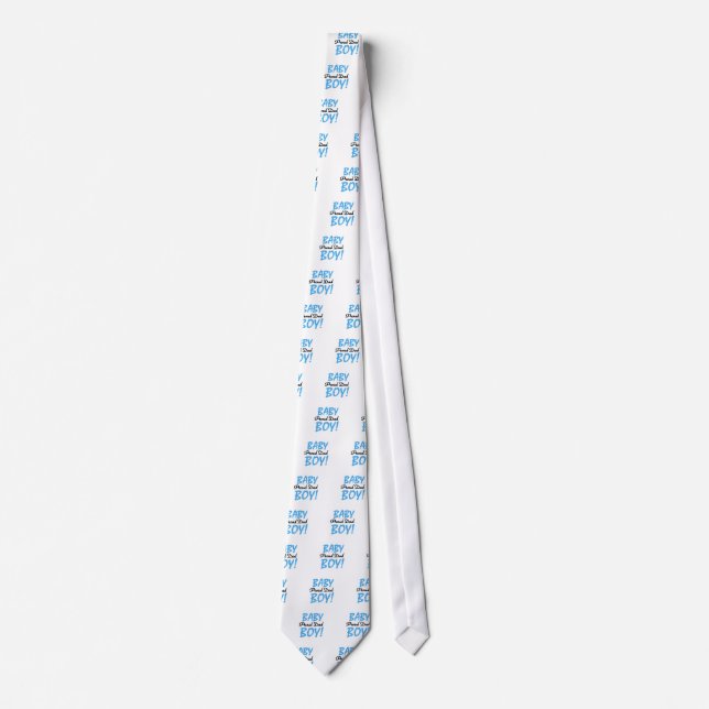 Proud Dad of Baby Boy Tshirts and Gifts Tie (Front)