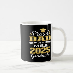 Proud Dad Of Cl Of 2025 M Graduate Grad Family Coffee Mug