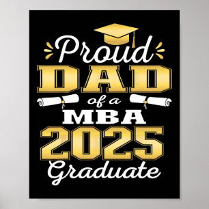 Proud Dad Of Cl Of 2025 M Graduate Grad Family Poster
