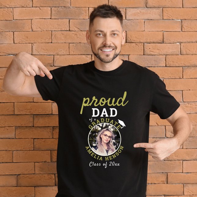 Proud Dad of Graduate Graduation 2023 Photo T-Shirt (Creator Uploaded)
