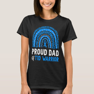 Proud Dad Of T1D Warrior Diabetes Awareness Father T-Shirt