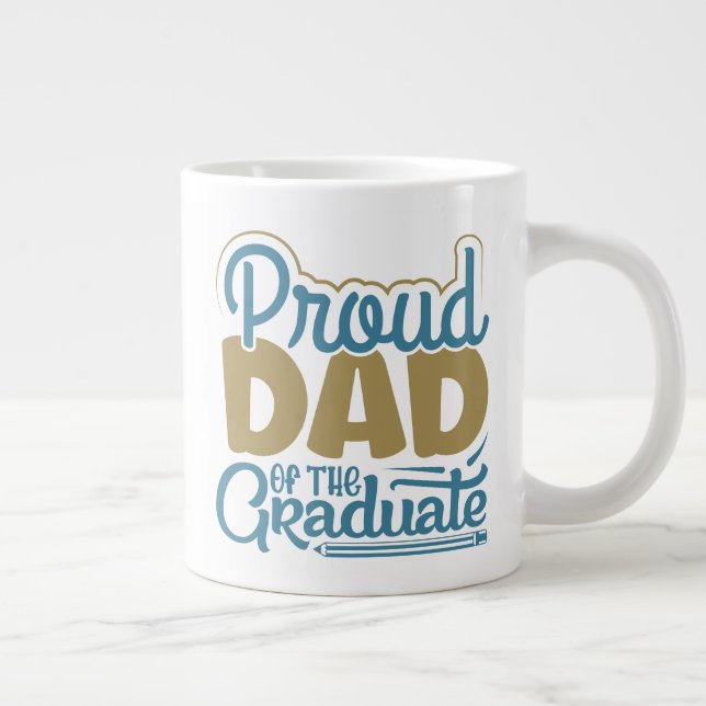 Proud Dad of the Graduate Large Coffee Mug (Right)
