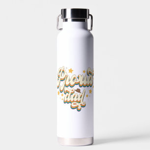 Proud Dad; Rainbow; LGBTQ Support Water Bottle