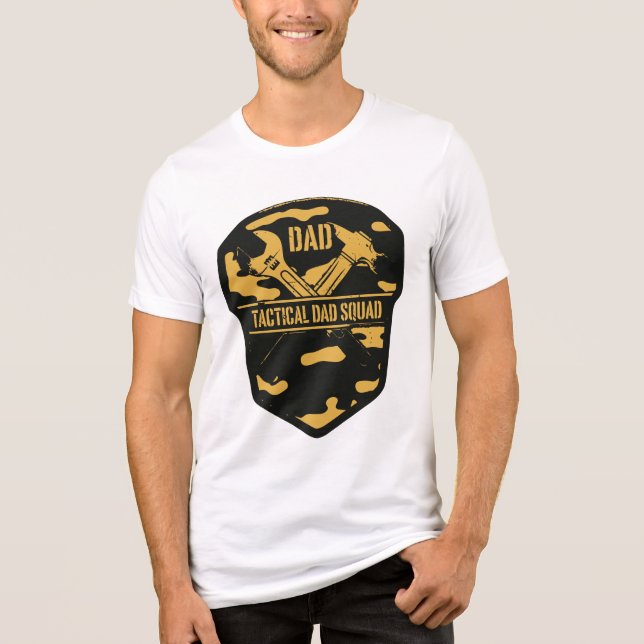 Proud Dad Squad - Handy Father Apparel Tri-Blend Shirt (Front)