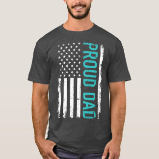 Proud dad US american gift for fathers day T-Shirt