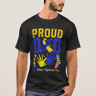 Proud Dad World Down Syndrome Awareness Day Men Lo T-Shirt