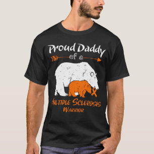 Proud Daddy Bear Multiple Sclerosis Awareness T-Shirt