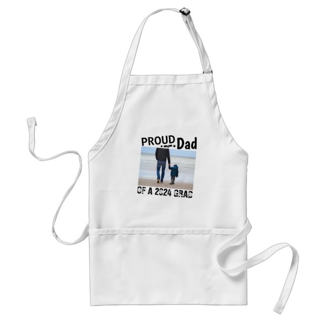 proud daddy of a class personalised modern standard apron (Front)