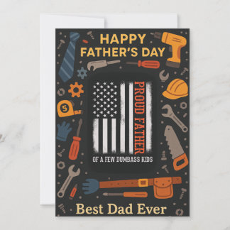 Proud Daddy Of A Few Kids Fathers Day Gift Cards