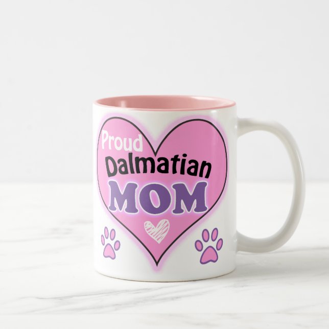 Proud Dalmatian Mum Two-Tone Coffee Mug (Right)