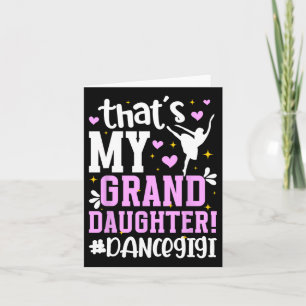 Proud Dance Gigi Grandma On Mother's Day Black Dan Card