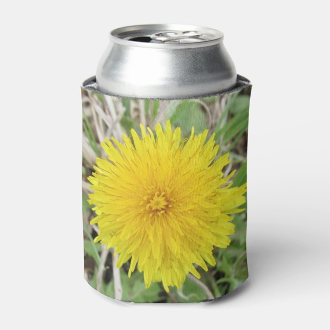 Proud Dandelion Flower. Can Cooler (Can Front)
