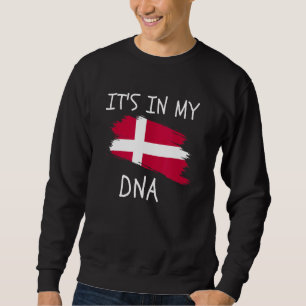 Proud Danish Pride It's In My DNA Denmark Flag Sweatshirt