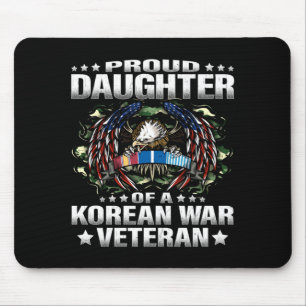 Proud Daughter Of A Korean War Veteran Military Mouse Pad