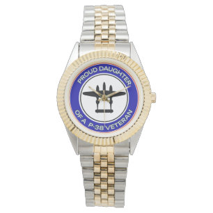 Proud Daughter of a P-38 Veteran Bracelet Watch