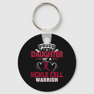 Proud Daughter Of A Sickle Cell Warrior Key Ring