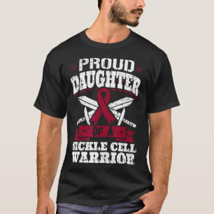Proud Daughter Of A Sickle Cell Warrior Scd Awaren T-Shirt