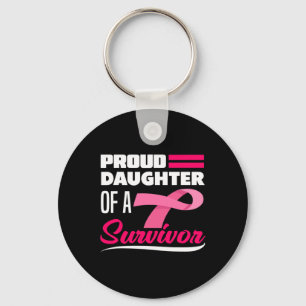 Proud Daughter Of A Survivor Mum Breast Cancer Awa Key Ring