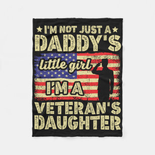 Proud Daughter Of A Veteran Fleece Blanket