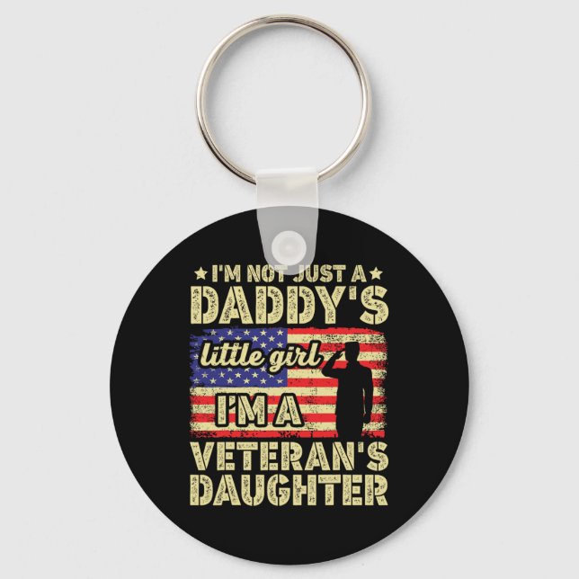 Proud Daughter Of A Veteran  Key Ring (Front)