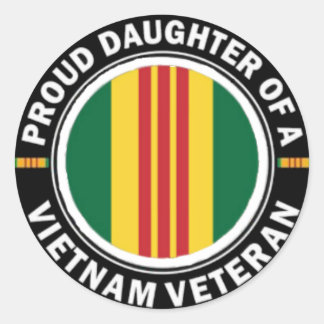 Proud Daughter of a Vietnam Vet Stickers