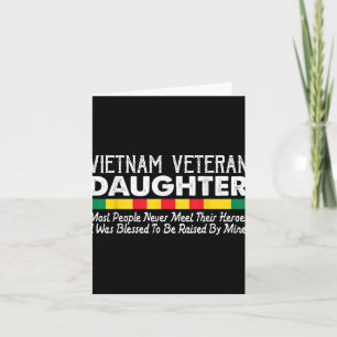 Proud Daughter Of A Vietnam Veteran _1  Card