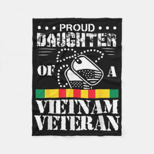Proud Daughter Of A Vietnam Veteran  Fleece Blanket