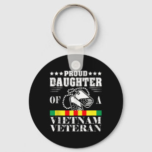 Proud Daughter Of A Vietnam Veteran Memorial Day Key Ring