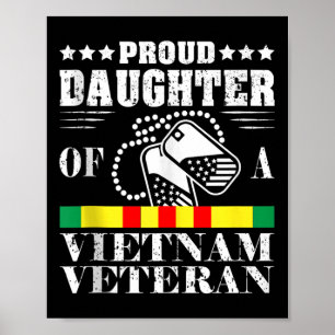 Proud Daughter Of A Vietnam Veteran Memorial Day Poster