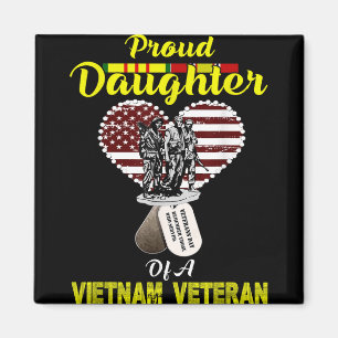 Proud Daughter Of A Vietnam Veteran T Shirt _ Vete Magnet
