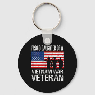 Proud Daughter Of A Vietnam War Veteran Key Ring