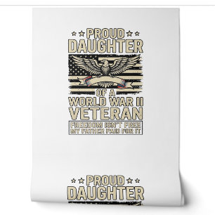 Proud Daughter of a World War II Veteran Shirt Des Wallpaper
