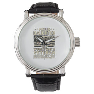 Proud Daughter of a World War II Veteran Shirt Des Watch