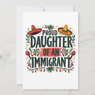 Proud Daughter of an Immigrant Mexican Holiday Card