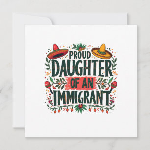 Proud Daughter of an Immigrant Mexican Holiday Card
