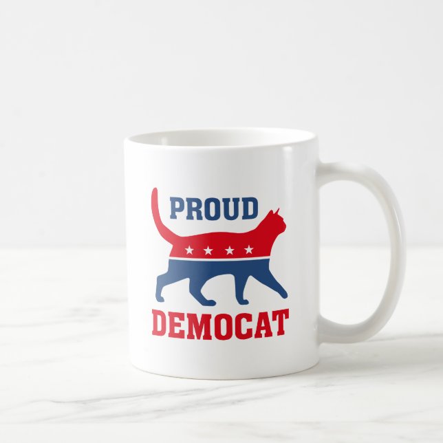 Proud Democat Coffee Mug (Right)