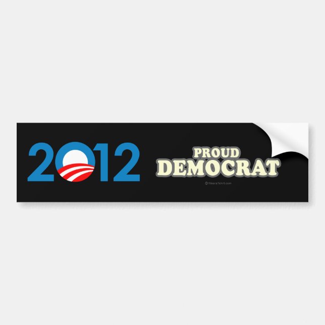 Proud Democrat Bumper Sticker (Front)