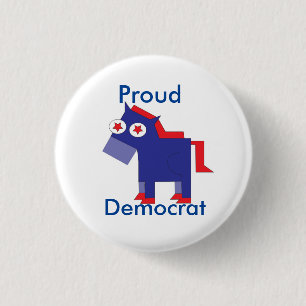 Proud Democrat Button