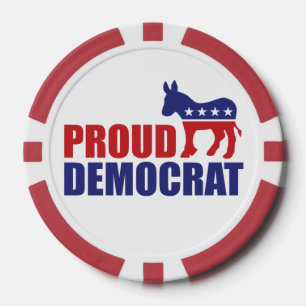 Proud Democrat Donkey Poker Chips